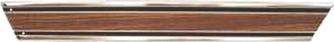 Brothers Trucks Moldings M0031R-69 Body Moldings, Aluminum, Woodgrain/Polished, Right Side Lower Rear Bed Position, Fits Right Side On Long Bed Fleetside Models Only, Chevy, GMC, Each