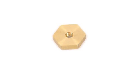 Rhino-Rack Roof Rack Components N009-BP M6 x 21.43mm x 4.4mm Brass Hex Nut (4 Pack)