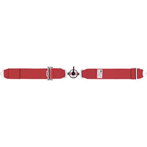 Simpson Camlock Lap Belts 2-Point Harness 32022R Harness, Belt, Camlock, Wraparound, Roll Bar Mount, Red, Each
