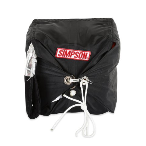 Simpson Racing Parachute Assemblies 42020KS BLACK SKYJACKER CHUTE 10FT W/LOGO