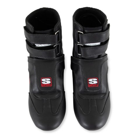 Simpson Stealth Sprint Shoes SP100BK Driving Shoes, Sprint, High-Top, Leather, Nomex Liner, Black, Men's 10, Pair