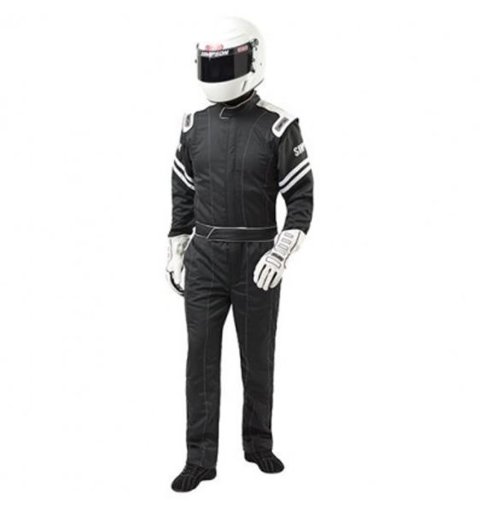 Simpson Legend II Series Racing Suits L202371 Driving Suit, One-Piece, Double Layer, Cotton, Black, Large, Each