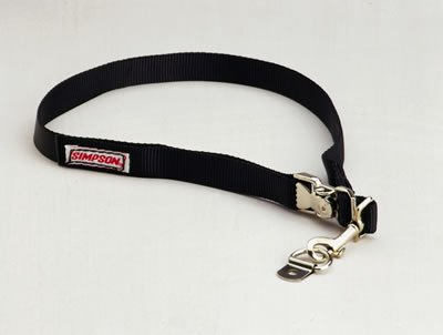 Simpson Helmet Restraints 36007BK Restraint, Black, Polyester, Each