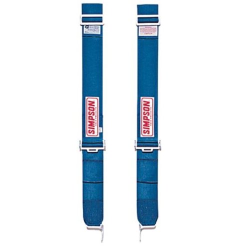 Simpson Racing Head and Neck Restraint Parts & Accessories 30010P INDIVIDUAL HANS HARNESS BOLT IN OR WRAP AROUND, PLATINUM