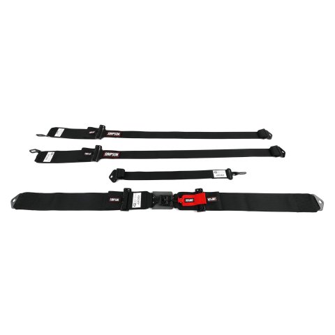 Simpson Latch & Link 5-Point Harness 29063BKH1X Harness, Complete, Latch, Individual-Type, Bolt-In, Roll-Bar Mount, Black, Each
