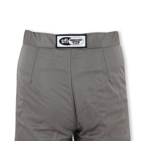 Simpson Racing Classic SFI-5 Pants SF55113 Driving Pants, SFI-5, Satin/Twill , Multiple Layers, Nomex, Gray, SFI 3.2A/15, Men's Small, Each