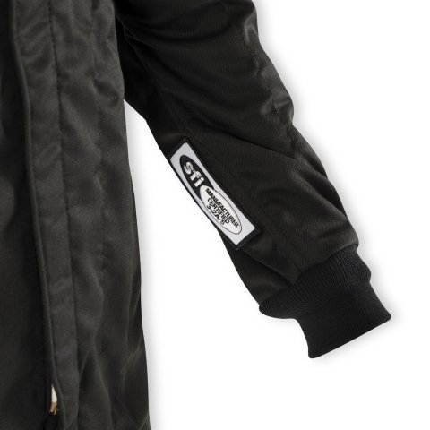 Simpson Racing Classic SFI-5 Jackets C402212 Driving Jacket, Double Layer, Satin/Twill, Nomex®, Medium, Black with White Stripes, Each