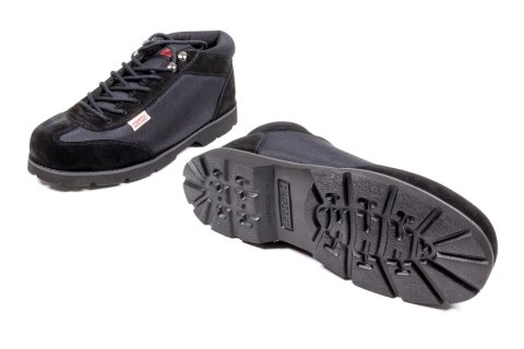 Simpson Garage Crew Shoes 57100BK Shoes, Mid-top, Super Wick Liner, Nylon Outer, Black, Men's Size 10, Pair