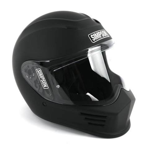 Simpson Speed Bandit Series Helmets SPBL3 Helmet, Series, Full Face, EPS Liner, Matte Black, ECE approved, Large, Each