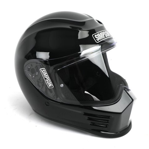 Simpson Speed Bandit Series Helmets SPBL2 Helmet, Bandit, Full Face, Black, Gloss Finish, Large, Each