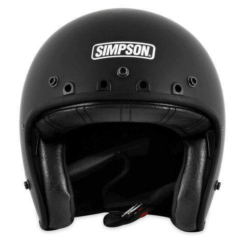 Simpson Chopper Series Helmets CHOP3XL Helmet, Series, Open Face, Black, Matte, DOT-Approved, X-Large, Each