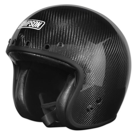 Simpson Chopper Series Helmets CHOPCXS Helmets, Series, Carbon Fiber, Black, Gloss, Open Face, DOT-Approved, X-Small, Each