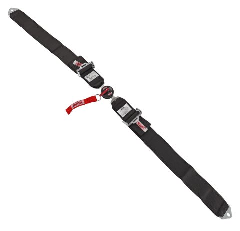 Simpson Camlock Lap Belts 2-Point Harness 32024BK Harness, Belt, Camlock, Bolt-In, Floor Mount, Black, Each
