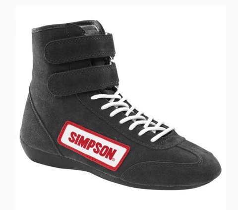 Simpson High Top Driving Shoes 28800BK "Hi Top" Size 8 Black