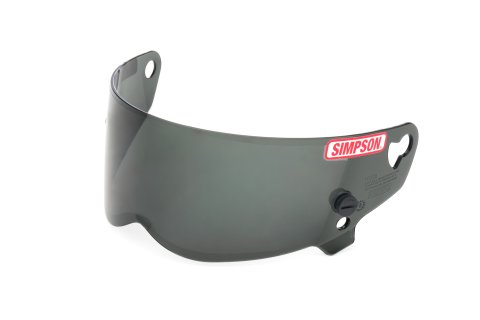 Simpson Replacement Helmet Shields 89401A Shield, Super Bandit Series, Smoke, Anti-Fog, Each