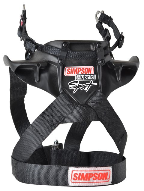 Simpson Hybrid Pro Lite Restraints HYPLLRG11PAFIA Head and Neck Restraint System, Lite, Sliding Tether and Post Clip Tether, Post Anchor, FIA 8858-10, Large, Each