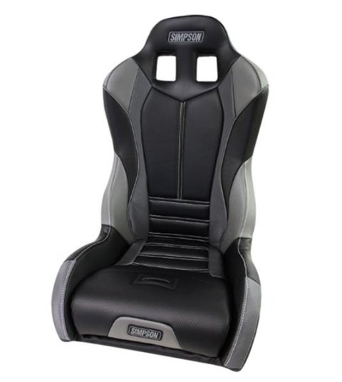 Simpson Pro Sport Seats 107-305 Powersports Seats, Sport, Vinyl, Black/Charcoal/Gray, Each