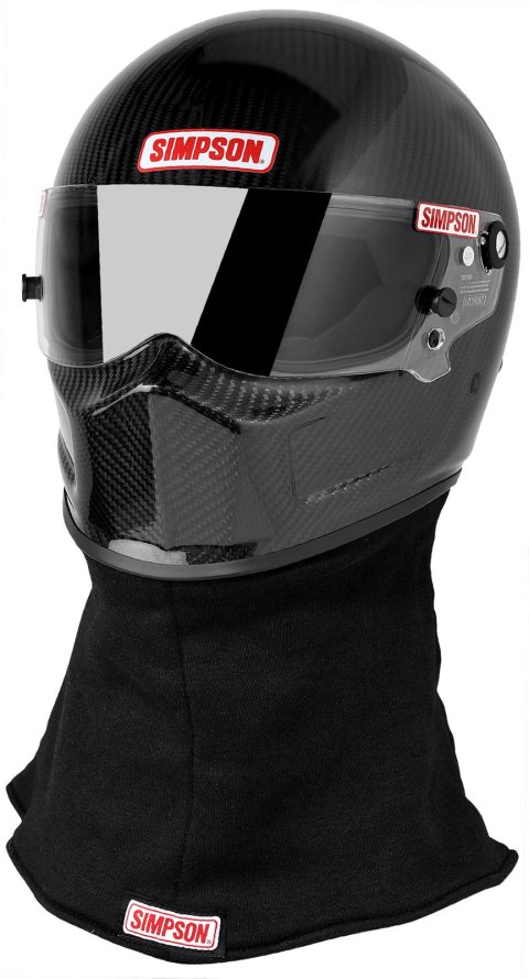 Simpson Carbon Bandit Series Helmets 722004C Helmet, Drag Bandit, Full Face, Gloss Fiber, Snell SA2020, X-Large, Each