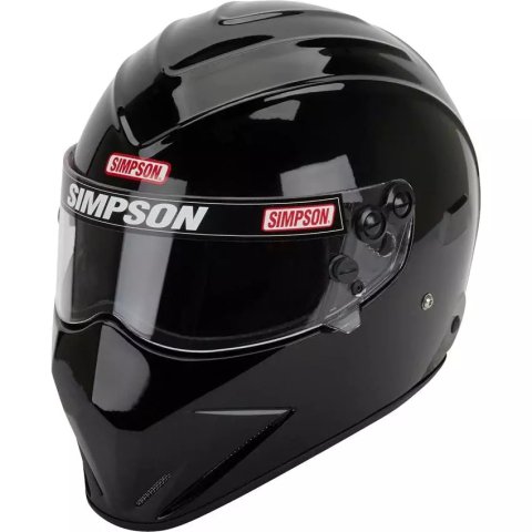 Simpson SA2020 Diamondback Series Helmets 7297582 Helmet, Diamondback, Full Face, Gloss Black, Snell SA2020, X-Large, Each