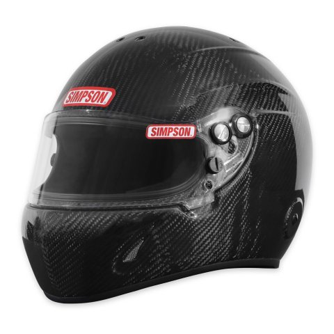Simpson Devil Ray 3.0 Carbon Fiber Helmets 787000C Helmets, Fiber, Full Face, Matte Fiber, Snell SA2020, X-Small, Each