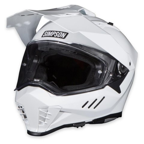 Simpson Xcursion Bandit Helmets XB1MD Helmets, Bandit, Full Face, Gloss White, DOT/ECE-Approved, Medium, Each