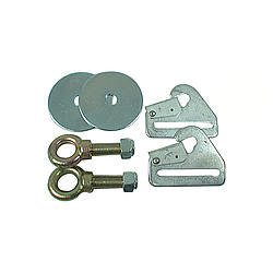 Simpson Restraint Mounting Kits 31020 Floor Mounts, Steel, Eyebolts, Clips, Nuts, Washers, Pair