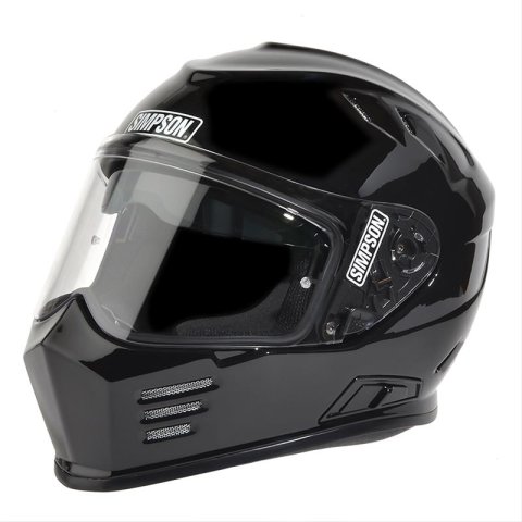Simpson Ghost Bandit Helmets GBDL3 Helmet, Bandit, Full Face, Black, Nylon Liner, DOT/ECE Certified, Large, Each