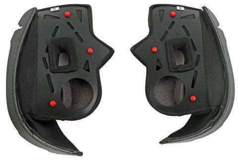 Simpson Helmet Cheek Pads GBCPMD5 Pads, Black, 5mm Thicker, Ghost Bandit, Medium, Pair