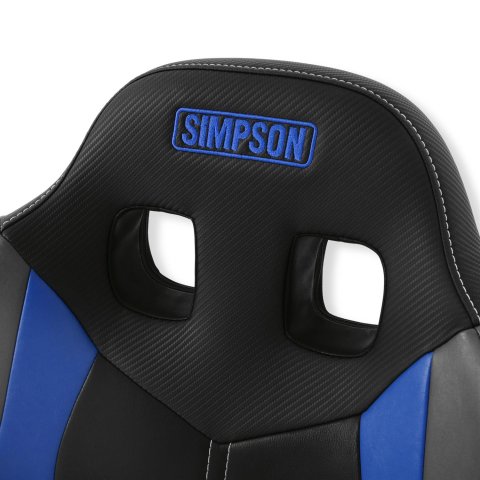 Simpson Pro Sport Off-Road Suspension Seats S107-307 Powersports Seats, ST, Vinyl, Black/Blue/Gray, Each
