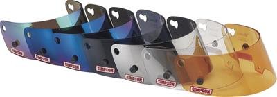 Simpson Replacement Helmet Shields 86030M Shield, Clear, Street Bandit, Anti-Fog Coating, Each