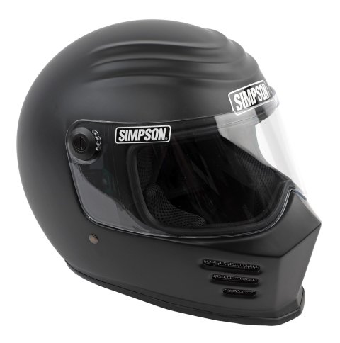 Simpson Racing Outlaw Bandit Series Helmets 28315M8 Helmet, Series, Full Face, EPS Liner, Matte Black, M2015, Medium, Each