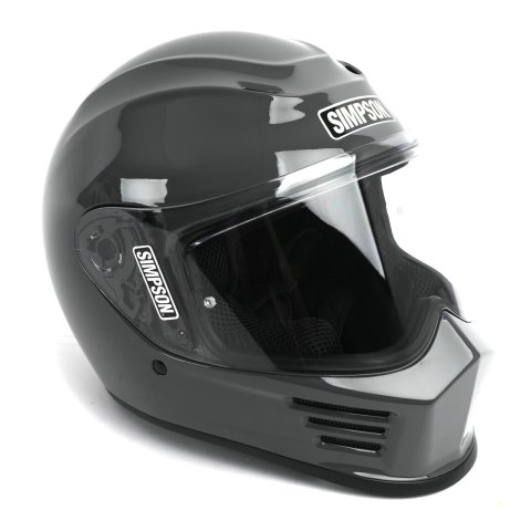 Simpson Speed Bandit Series Helmets SPBM4 Helmet, Bandit, Full Face, Gray, Armor, Gloss Finish, Medium, Each
