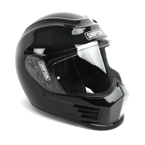 Simpson Speed Bandit Series Helmets SPBXL2 Helmet, Bandit, Full Face, Black, Gloss Finish, X-Large, Each