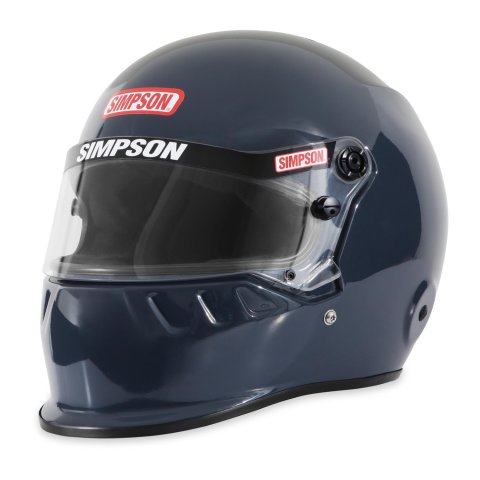 Simpson SA2020 SD1 Series Helmets 7950027 Helmet, 2020, Full Face, Gray, Gloss Finish, Snell SA2020, Medium, Each