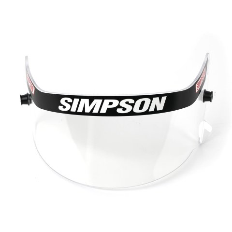 Simpson Replacement Helmet Shields 89500B Visor, Plastic, Clear, SD1 Bandit Series, Each