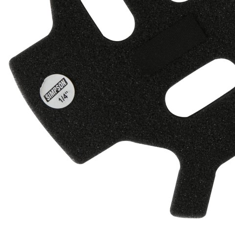 Simpson Helmet Top Pads SD1TP38 Pads, Pad, Bell, SD1, 0.375 in. Thick, Each