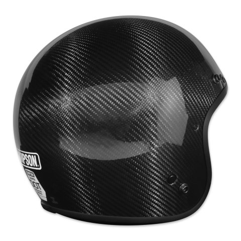 Simpson Chopper Series Helmets CHOPCMD Helmets, Series, Carbon Fiber, Black, Gloss, Open Face, DOT-Approved, Medium, Each