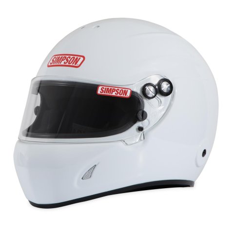 Simpson Devil Ray 3.0 Composite Helmets 7870011 Helmets, Composite, Full Face, Gloss White, Snell SA2020, Small, Each