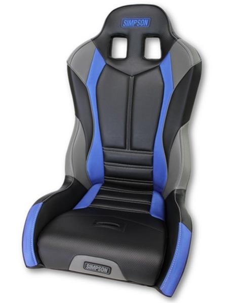 Simpson Pro Sport Seats 107-317 Powersports Seats, Sport, Vinyl, Black/Blue, Each