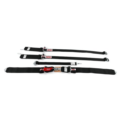Simpson Latch & Link 5-Point Harness 29063BKH Harness, Complete, Latch, Individual-Type, Bolt-In, Floor/Roll Bar Mount, Black, Each