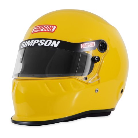 Simpson SA2020 SD1 Series Helmets 7950036 Helmet, 2020, Full Face, Yellow, Gloss Finish, Snell SA2020, Large, Each