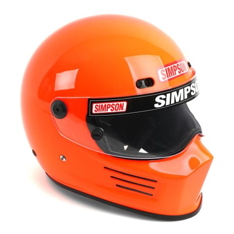 Simpson SA2020 Super Bandit Series Helmets 721004S Helmet, Bandit, Full Face, Safety Orange, Gloss, Snell SA2020, X-Large, Each