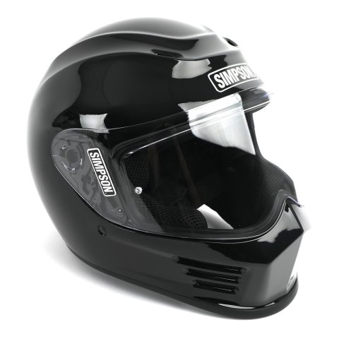 Simpson Speed Bandit Series Helmets SPBXX2 Helmet, Bandit, Full Face, Black, Gloss Finish, 2X-Large, Each