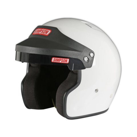 Simpson Cruiser 2.0 Helmets 7320011 Helmet, 2.0, Open Face, White, Gloss Finish, Snell SA2020, Small, Each
