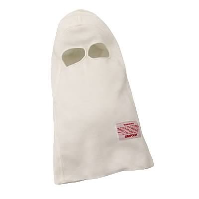 Simpson Nomex® Underwear Head Socks 23003W Sock, White, Nomex, Dual Eyehole Openings, 1 Layer, SFI 3.3 Safety Rating, Each