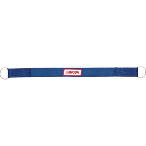 Simpson Axle Straps 35010BL Strap, Blue, 2 ft. Length, Flat D-ring, Logo, Each