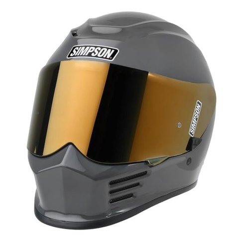 Simpson Speed Bandit Series Helmets SPBXS4 Helmet, Bandit, Full Face, Gray, Armor, Gloss Finish, X-Small, Each