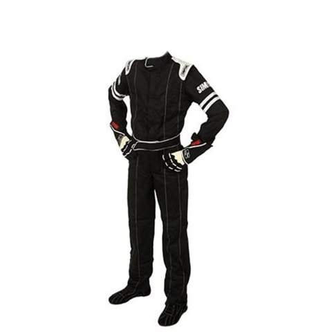 Simpson Legend II Series Youth Driving Suits LY22071 Suits, Series, X-Small, One Later, One-Piece, Fire-Retardant Cotton, Black, SFI 3.2A/1, Each