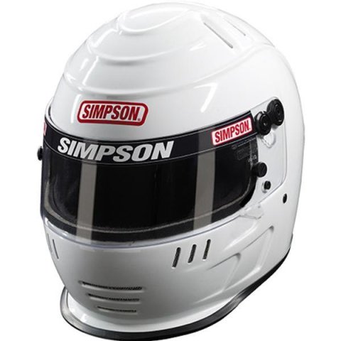 Simpson SA2020 Speedway Shark Series Helmets 7707581 Helmet, Shark, Full Face, Gloss White, Snell SA2020, X-Large, Each