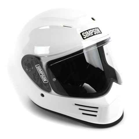 Simpson Speed Bandit Series Helmets SPBL1 Helmet, Bandit, Full Face, White, Gloss Finish, Large, Each